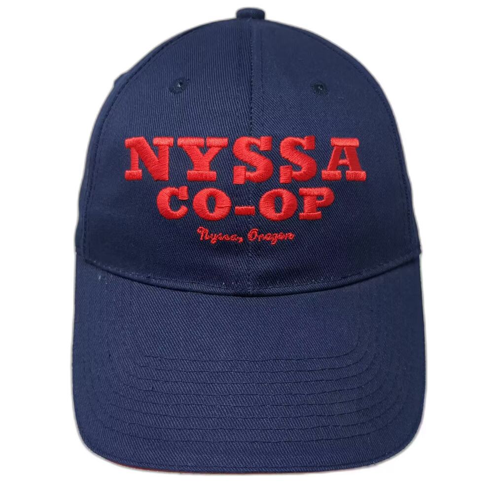 HTT Baseball Cap Blue Red OS Nyssa Co-op Oregon Embroidered Adjustable Hat